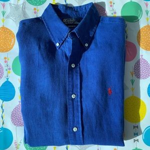 Polo Ralph Lauren Long Sleeve Silk/Linen Shirt
